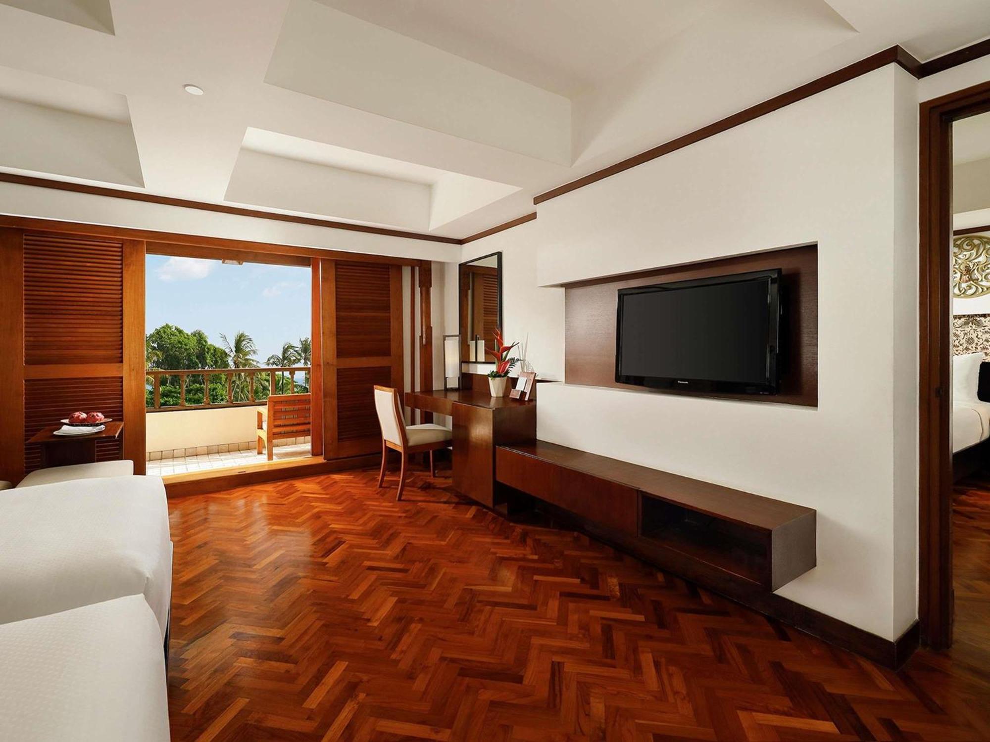 Family Double Room with One Double Bed and Two Single Beds